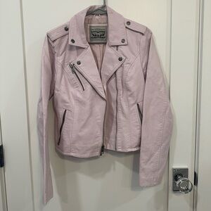 Levi Strauss Women's Pink Leather Jacket